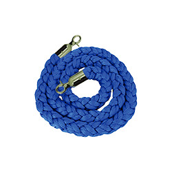 Cordone da m. 2 in poliestere BLU attacchi ottone per colonnina ottone