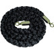 Cordone da m. 2 in poliestere NERO attacchi ottone per colonnina ottone
