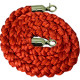 Cordone da m. 2 in poliestere ROSSO attacchi ottone x colonnina ottone