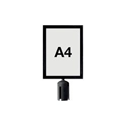 Porta avvisi A4 verticale per colonnine SAFE IN