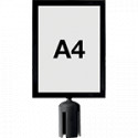Porta avvisi A4 verticale per colonnine SAFE IN