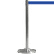 Colonnina SAFE IN modello BASIC acciaio spazzolato nastro BLU