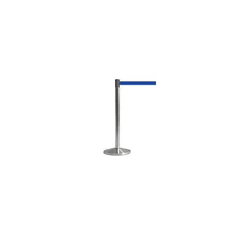 Colonnina SAFE IN modello BASIC acciaio spazzolato nastro BLU