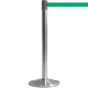 Colonnina SAFE IN modello BASIC acciaio spazzolato nastro VERDE