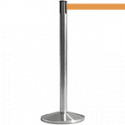 Colonnina SAFE IN modello BASIC acciaio spazzolato nastro ARANCIO