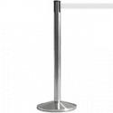 Colonnina SAFE IN modello BASIC acciaio spazzolato nastro BIANCO