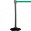 Colonnina SAFE IN modello BASIC nera opaca con nastro VERDE
