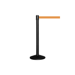 Colonnina SAFE IN modello BASIC nera opaca con nastro ARANCIO