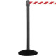 Colonnina SAFE IN modello BASIC nera opaca con nastro BIANCO/ROSSO