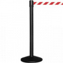 Colonnina SAFE IN modello BASIC nera opaca con nastro BIANCO/ROSSO