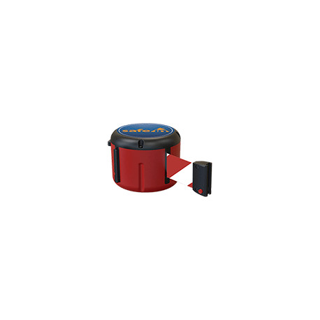 Testina SAFE IN in polipropilene con nastro 10 mt colore ROSSO/BIANCO