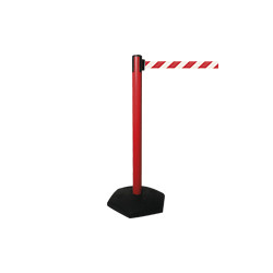 Colonnina SAFE IN modello OUTDOOR colore rosso nastro BIANCO/ROSSO