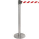 Colonnina SAFE IN modello PLUS acciaio spazzolato nastro BIANCO/ROSSO