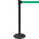 Colonnina SAFE IN modello PLUS nera opaca con nastro VERDE