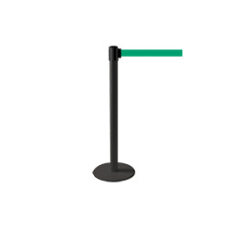 Colonnina SAFE IN modello PLUS nera opaca con nastro VERDE