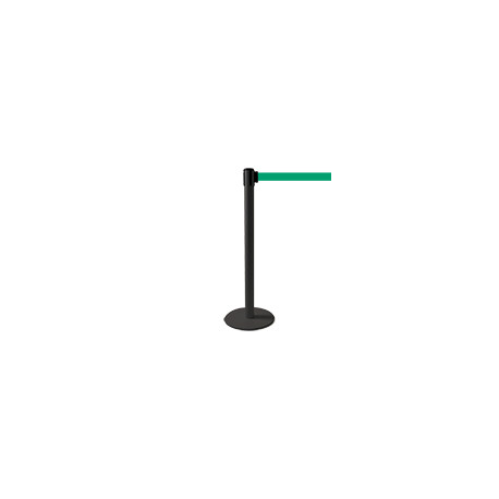 Colonnina SAFE IN modello PLUS nera opaca con nastro VERDE