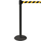 Colonnina SAFE IN modello PLUS nera opaca con nastro GIALLO/NERO