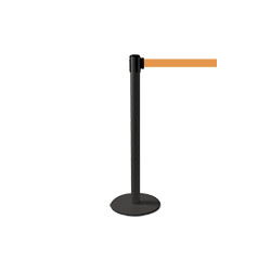 Colonnina SAFE IN modello PLUS nera opaca con nastro ARANCIO