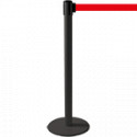 Colonnina SAFE IN modello PLUS nera opaca con nastro ROSSO