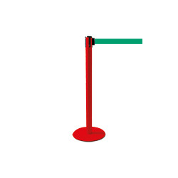 Colonnina SAFE IN modello PLUS colore rosso con nastro VERDE