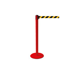 Colonnina SAFE IN modello PLUS colore rosso con nastro GIALLO/NERO