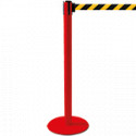 Colonnina SAFE IN modello PLUS colore rosso con nastro GIALLO/NERO