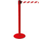 Colonnina SAFE IN modello PLUS colore rosso con nastro BIANCO/ROSSO