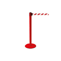 Colonnina SAFE IN modello PLUS colore rosso con nastro BIANCO/ROSSO