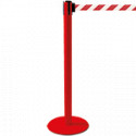 Colonnina SAFE IN modello PLUS colore rosso con nastro BIANCO/ROSSO