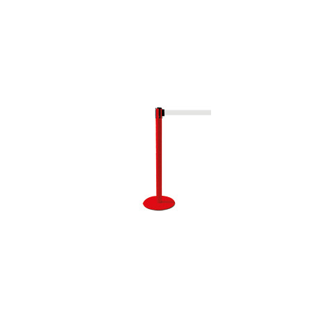 Colonnina SAFE IN modello PLUS colore rosso con nastro BIANCO