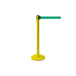 Colonnina SAFE IN modello PLUS colore giallo con nastro VERDE
