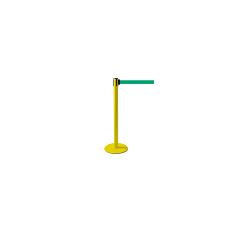 Colonnina SAFE IN modello PLUS colore giallo con nastro VERDE