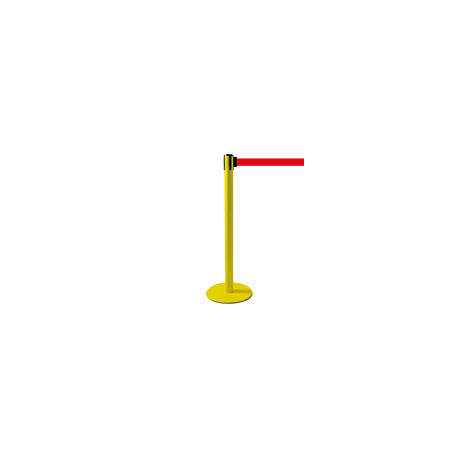 Colonnina SAFE IN modello PLUS colore giallo con nastro ROSSO