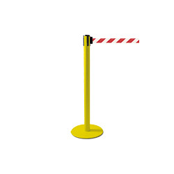 Colonnina SAFE IN modello PLUS colore giallo con nastro BIANCO/ROSSO
