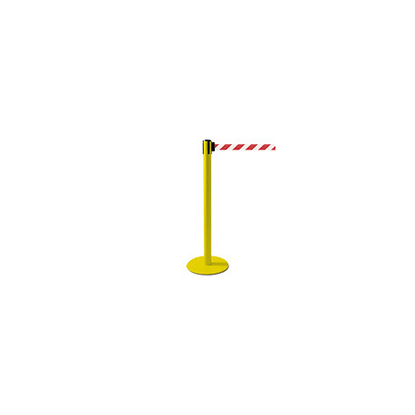 Colonnina SAFE IN modello PLUS colore giallo con nastro BIANCO/ROSSO