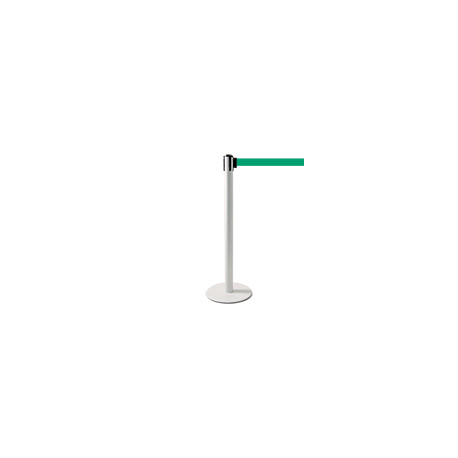 Colonnina SAFE IN modello PLUS colore bianco con nastro VERDE