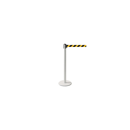 Colonnina SAFE IN modello PLUS colore bianco con nastro GIALLO/NERO