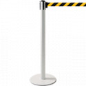 Colonnina SAFE IN modello PLUS colore bianco con nastro GIALLO/NERO