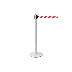 Colonnina SAFE IN modello PLUS colore bianco con nastro BIANCO/ROSSO
