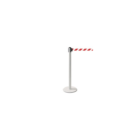 Colonnina SAFE IN modello PLUS colore bianco con nastro BIANCO/ROSSO