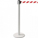 Colonnina SAFE IN modello PLUS colore bianco con nastro BIANCO/ROSSO