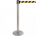 Colonnina SAFE IN modello PLUS in acciaio cromato lucido nas. NERO/GIAL