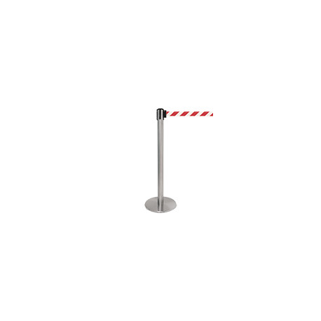 Colonnina SAFE IN modello PLUS in acciaio cromato lucido nastro B/R