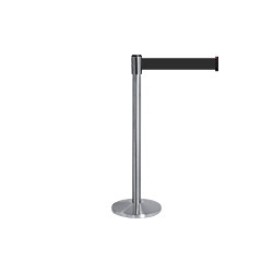 Colonnina SAFE IN con nastro personalizzabile h. cm 8 colore NERO