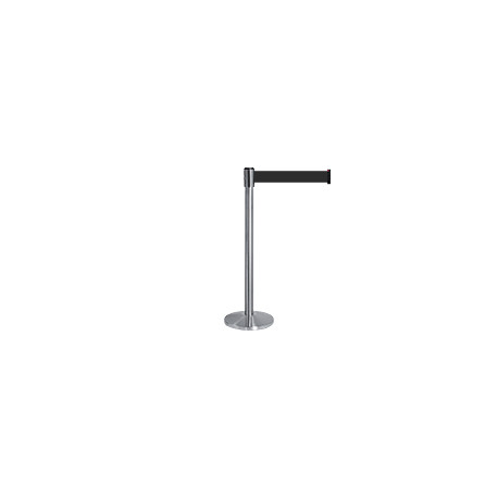 Colonnina SAFE IN con nastro personalizzabile h. cm 8 colore NERO