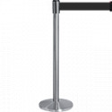 Colonnina SAFE IN con nastro personalizzabile h. cm 8 colore NERO