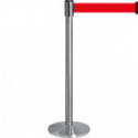 Colonnina SAFE IN con nastro personalizzabile h. cm 8 colore ROSSO