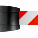 Testina a muro SAFE IN nera nastro 10 mt ROSSO/BIANCO