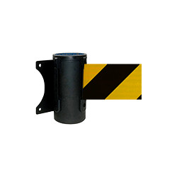 Testina a muro SAFE IN nera nastro 3 mt GIALLO/NERO