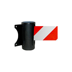 Testina a muro SAFE IN nera nastro 3 mt BIANCO/ROSSO